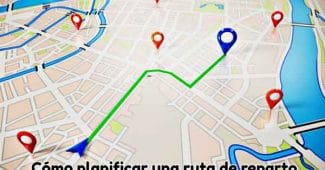 como planificar una ruta de reparto para distribuir mercancias