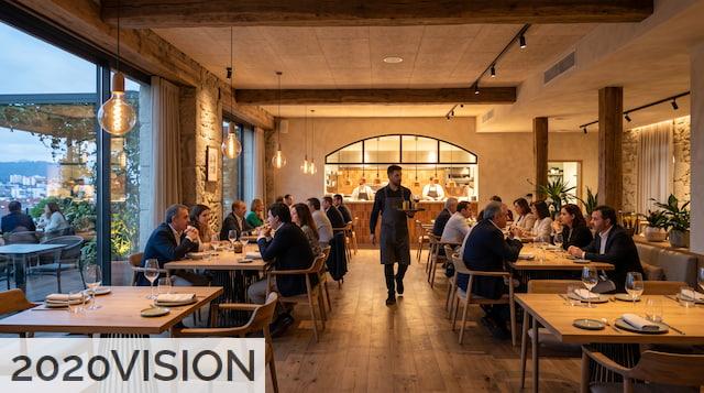 Diseño interior de un restaurante cómodo y funcional